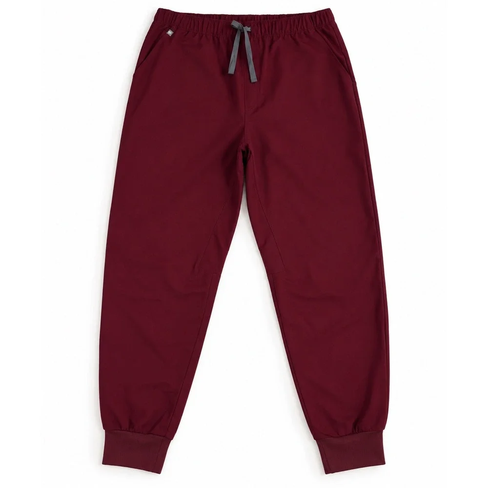 FIGS Technical Collection XXL Maroon Scrub Jogger Pants 1000203 Burgundy Mens
